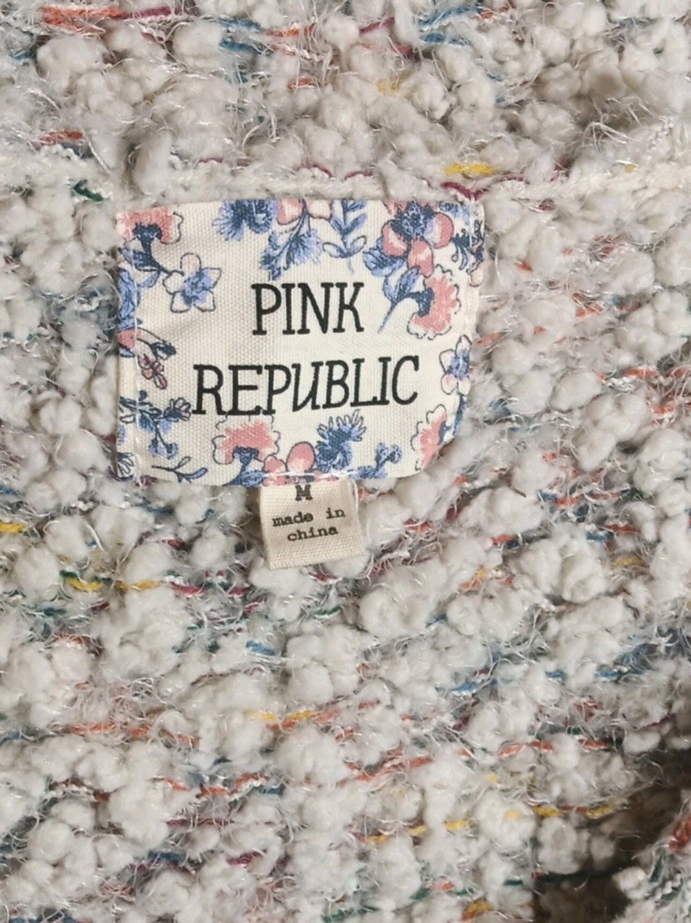 Pink Republic Cream Chunky Knit Sweater